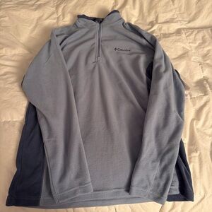 Columbia Sky Blue Fleece Half-Zip Pullover